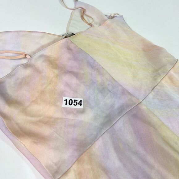 Vince Dress Women Large Rainbow Cami Slip Midi Dress Dreamcore Whimsy Sarin - Picture 8 of 8